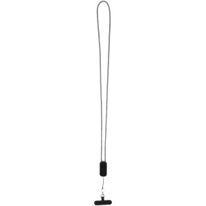 Anser recycled plastic smartphone lanyard with 27W 5-in-1 built-in cable - Reklamnepredmety