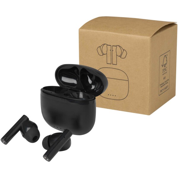 Alterf recycled plastic True Wireless Bluetooth® headset with silicone eartips