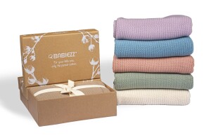 Babiezz® Organic  Knitted Blanket - Reklamnepredmety