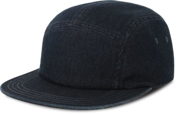 5 Panel Denim Cap Ruby