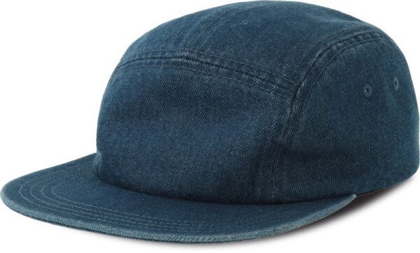 5 Panel Denim Cap Ruby