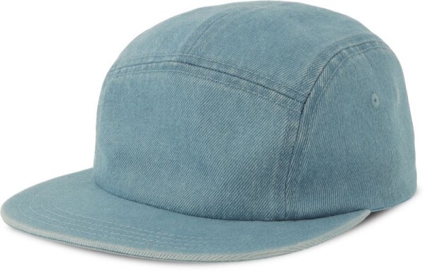 5 Panel Denim Cap Ruby