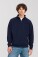 Heavy Sweater with 1/4 Zip - Iconic Premium Zip Neck Sweat - pr-162288-f-o-l-iconic-premium-zip-neck-sweat-deep-navy-front-618a6854-93cf-4c2c-8fa5-92a964681b7f-web - variant 