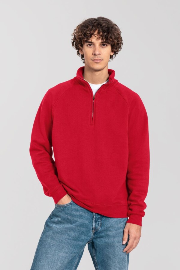 Heavy Sweater with 1/4 Zip - Iconic Premium Zip Neck Sweat