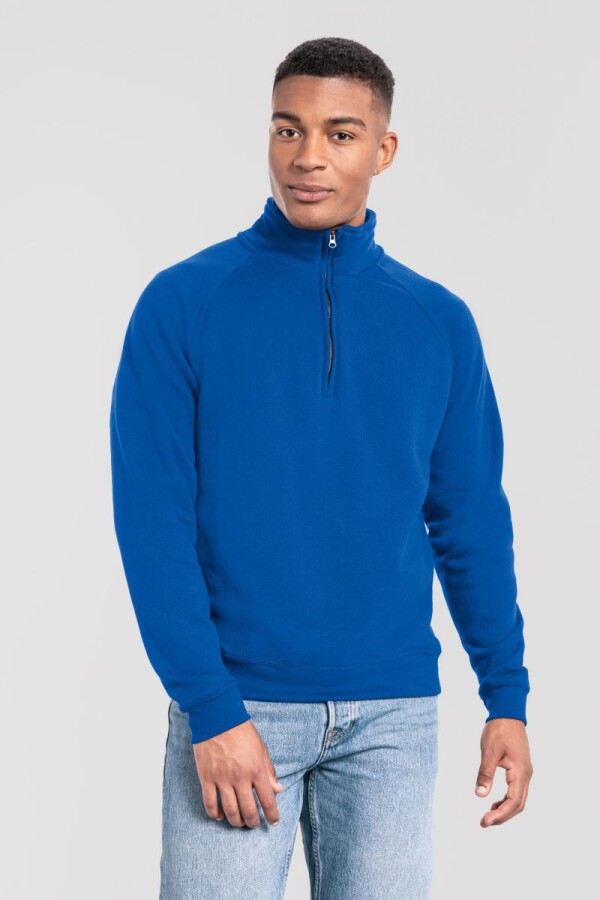 Heavy Sweater with 1/4 Zip - Iconic Premium Zip Neck Sweat