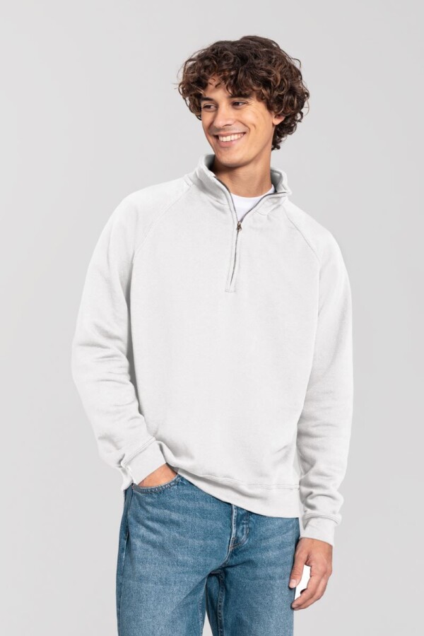 Heavy Sweater with 1/4 Zip - Iconic Premium Zip Neck Sweat