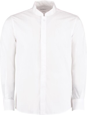 Poplin shirt with Mao collar long-sleeve KK 161 - Reklamnepredmety