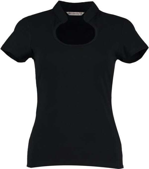 Women's T-shirt with a teardrop neckline
