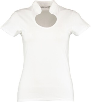 Women's T-shirt with a teardrop neckline - Reklamnepredmety