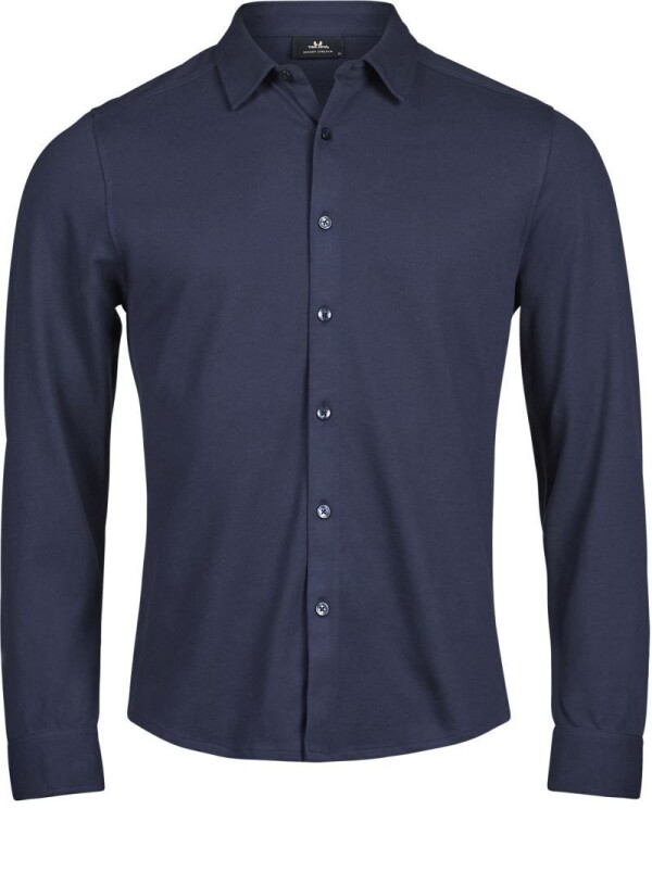 Piqué Shirt longsleeve "Luxury Stretch" TJ 1416