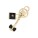 Key ring Séraphine Black