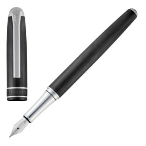 Fountain pen Classicals Brushed Black & Chrome - Reklamnepredmety