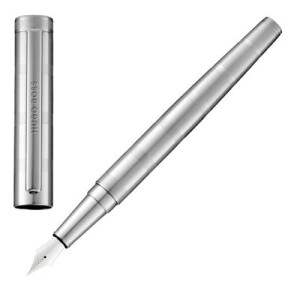 Fountain pen Loop Stripes Chrome - Reklamnepredmety