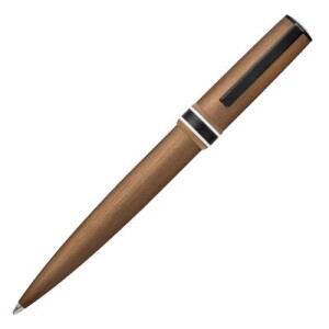 Ballpoint pen Arche Brushed Ring Camel - Reklamnepredmety
