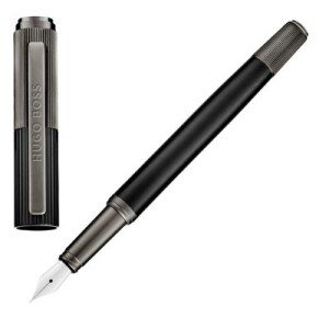 Fountain pen Striade Black - Reklamnepredmety