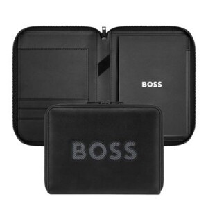 Conference folder A5 Boss Cut Out Black & Grey - Reklamnepredmety