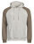 UNLABELED Two-tone Hooded Sweatshirt - tj5156-cement-clay - variant 