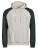 UNLABELED Two-tone Hooded Sweatshirt - tj5156-cement-dark-green - variant 