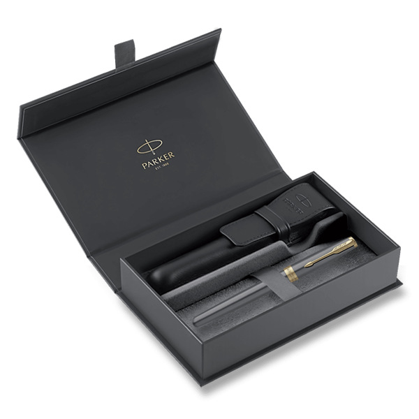 Darčeková kazeta Parker Sonnet Core Grey GT - súprava plniace pero a puzdro
