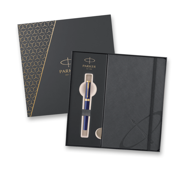 Parker Ingenuity Dark Blue GT - sada roller a zápisník