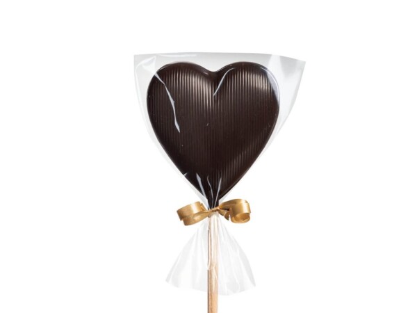 Hot chocolate lollipop - heart