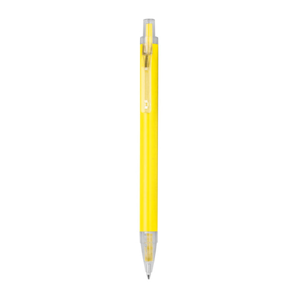 Ballpoint pen with transparent clip