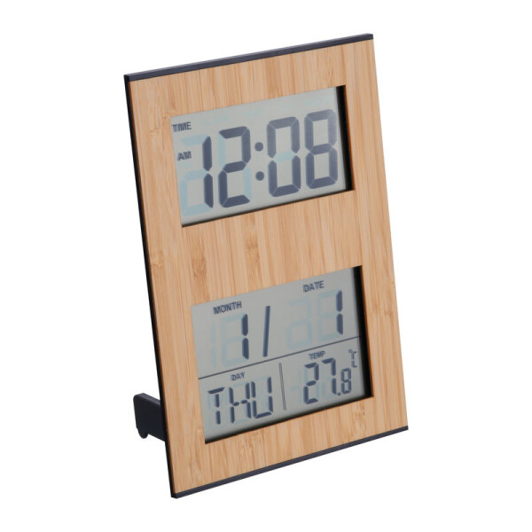 Bamboo table clock