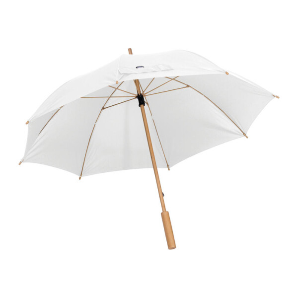 Umbrella with bamboo handle