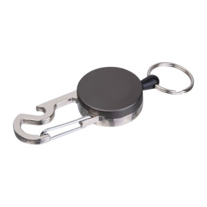 Retractable key ring with carabiner PEGGY - Reklamnepredmety