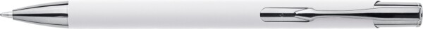 Ballpoint pen with rubberized surface