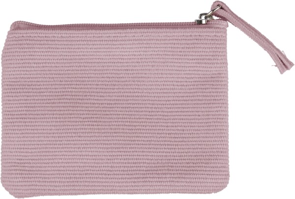 Corduroy zip wallet