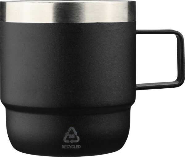 Double-walled recycled stainless steel mug, 180 ml