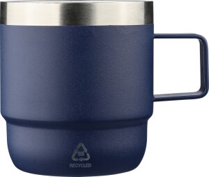 Double-walled recycled stainless steel mug, 180 ml - Reklamnepredmety