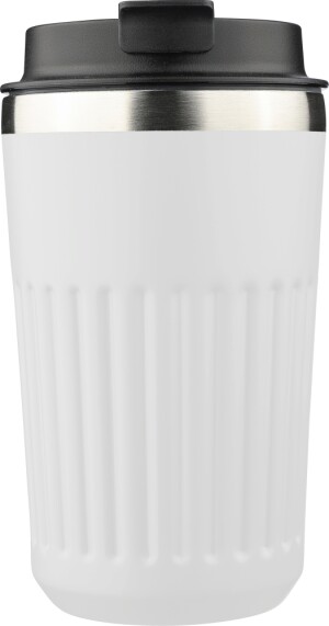Travel thermos mug made of recycled stainless steel, 400 ml - Reklamnepredmety