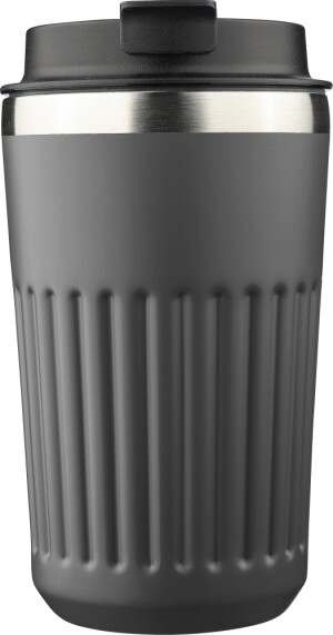 Travel thermos mug made of recycled stainless steel, 400 ml - Reklamnepredmety