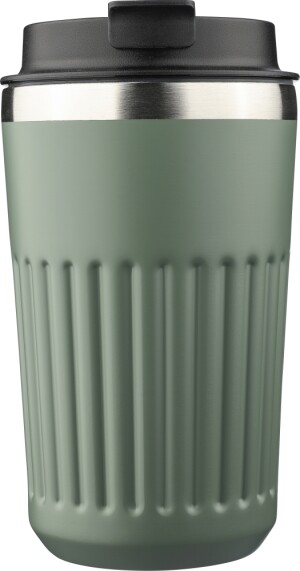 Travel thermos mug made of recycled stainless steel, 400 ml - Reklamnepredmety