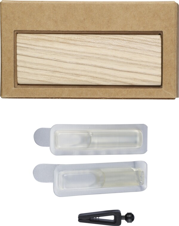 Beech wood car air freshener