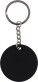 Keychain with rubberized surface