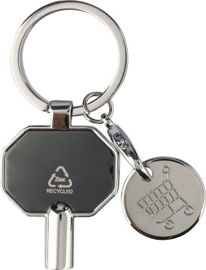 Keychain with a coin for shopping - Reklamnepredmety