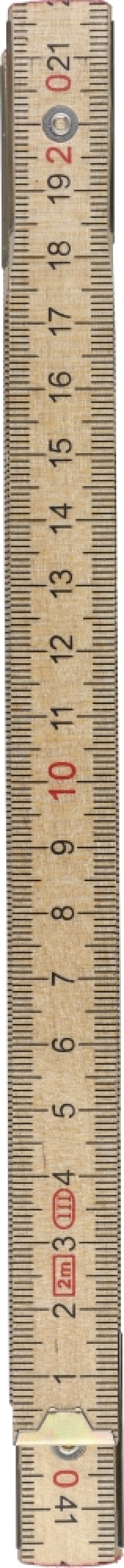 Folding ruler made of birch wood - Reklamnepredmety