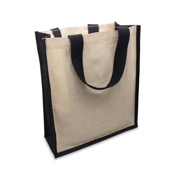 FIBRA cotton and jute shopping bag