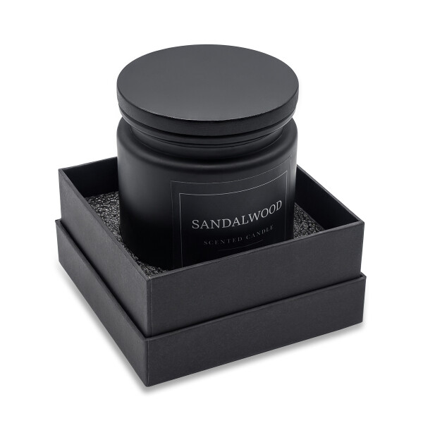 SANDALWOOD scented candle in glass