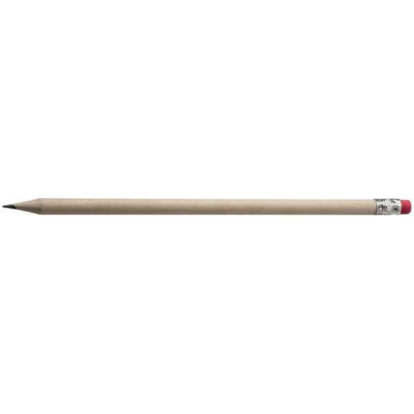 Pencil with rubber