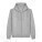 The Astor unisex zip-through hoodie - stsu261-heathergrey-packshot-main-front - variant 
