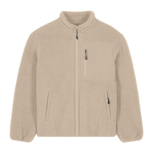 Brooker unisex relaxed fit sherpa jacket - Reklamnepredmety