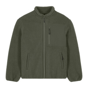 Brooker unisex relaxed fit sherpa jacket - Reklamnepredmety