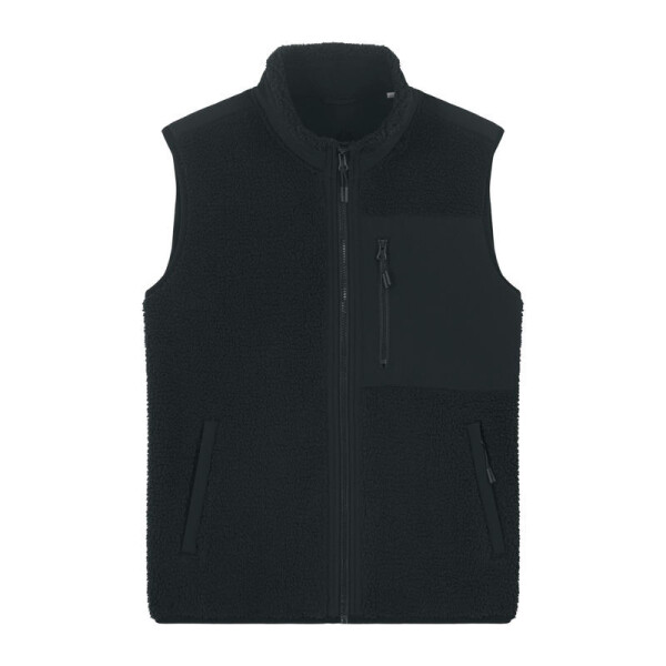 Liner unisex sleeveless sherpa jacket