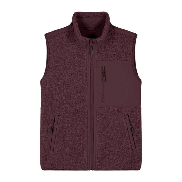 Liner unisex sleeveless sherpa jacket