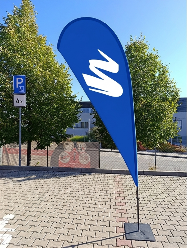 Beachflag flags (with print) – without base
