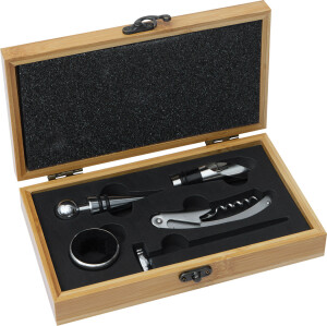 Wine set BAMBOO PLEASURE - Reklamnepredmety